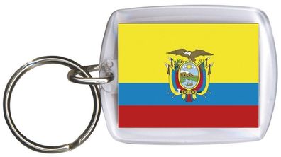 Schlüsselanhänger - Ecuador - Gr. ca. 4x5cm - 81044 - WM Länder