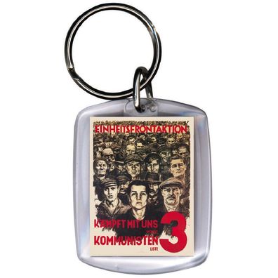Schlüsselanhänger - Einheitsfrontaktion - Gr. ca. 6x4cm - 03560