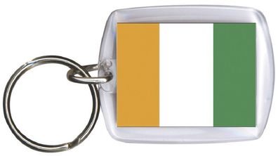 Schlüsselanhänger - Elfenbeinküste - Gr. ca. 4x5cm - 81046 - WM Länder