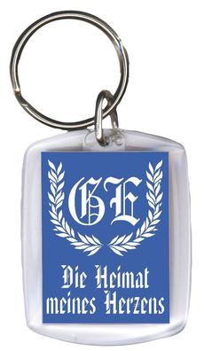 Schlüsselanhänger - Heimat meines Herzens - Gr. ca. 6x4cm - 13215 - Keyholder