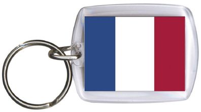 Schlüsselanhänger Anhänger - Frankreich - Gr. ca. 4x5cm - 81051 - WM Länder