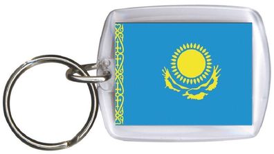 Schlüsselanhänger Anhänger - Kasachstan - Gr. ca. 4x5cm - 81079- WM Länder