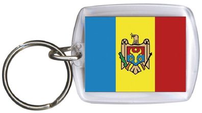Schlüsselanhänger Anhänger - Moldawien - Gr. ca. 4x5cm - 81109 - Keyholder WM Lä