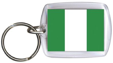 Schlüsselanhänger Anhänger - Nigeria - Gr. ca. 4x5cm - 81121 - WM Länder Keyholde