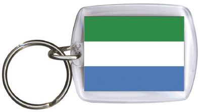Schlüsselanhänger Anhänger - SIERRA LEONE - Gr. ca. 4x5cm - 81148 - Keyholder WM L