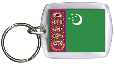Schlüsselanhänger Anhänger - Turkmenistan - Gr. ca. 4x5cm - 81174 - Keyholder WM L