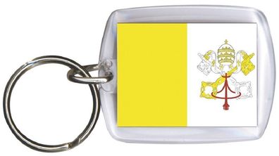 Schlüsselanhänger Anhänger - Vatikanstadt - Gr. ca. 4x5cm - 81183 - Keyholder WM L