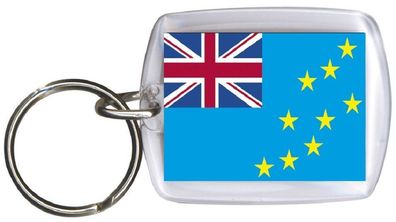Schlüsselanhänger Anhänger - TUVALU - Gr. ca. 4x5cm - 81175 - Keyholder WM Länder