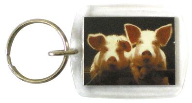 Schlüsselanhänger- Ferkel - Gr. ca. 60x40mm - 03405