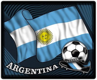 Mousepad Mauspad mit Motiv - Argentinien Fahne Fußball Fußballschuhe - 83014 - Gr.