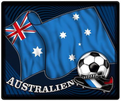 Mousepad Mauspad mit Motiv - Australien Fahne Fußball Fußballschuhe - 83018 - Gr. c