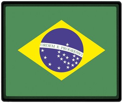 Mousepad Mauspad mit Motiv - Brasilien Fahne - 82029 - Gr. ca. 24 x 20 cm