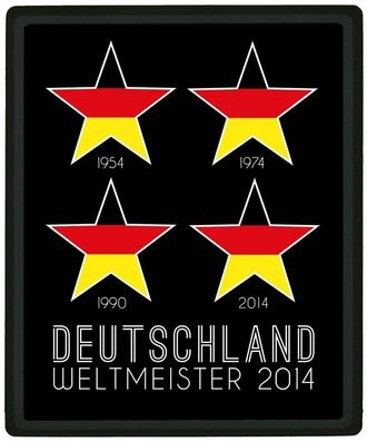Mousepad Mauspad mit Motiv - Deutschland Weltmeister 2014 4 Sterne - 22743 - Gr. ca