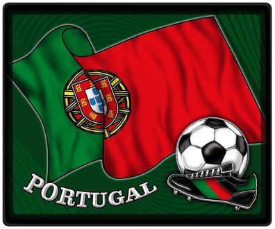 Mousepad Mauspad mit Motiv - Fussball Portugal Fahne Fussballschuhe - 83133 - Gr. ca.