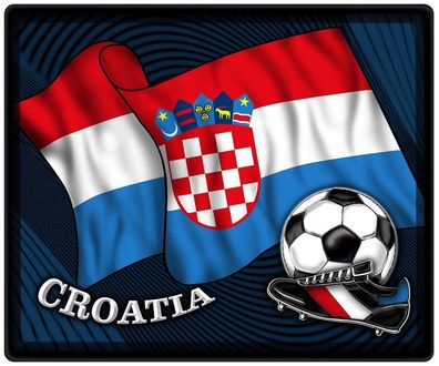 Mousepad Mauspad mit Motiv - Kroatien Fahne Fußball Fußballschuhe - 83087 - Gr. ca.