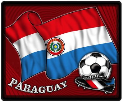 Mousepad Mauspad mit Motiv - Paraguay Fahne Fußball Fußballschuhe - 83128 - Gr. ca.