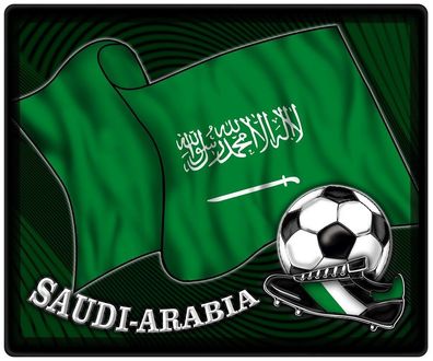 Mousepad Mauspad mit Motiv - Saudi-Arabien Fahne Fußball Fußballschuhe - 83143 - Gr