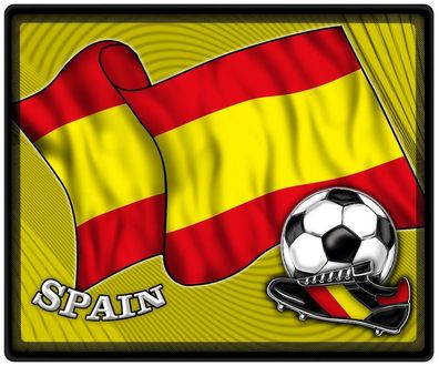 Mousepad Mauspad mit Motiv - Spanien Fahne Fußball Fußballschuhe - 83154 - Gr. ca.