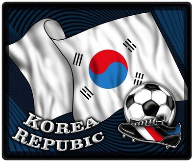 Mousepad Mauspad mit Motiv - Südkorea Fahne Fußball Fußballschuhe - 83138 - Gr. ca