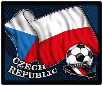 Mousepad Mauspad mit Motiv - Tschechien Fahne Fußball Fußballschuhe - 83172 - Gr. c