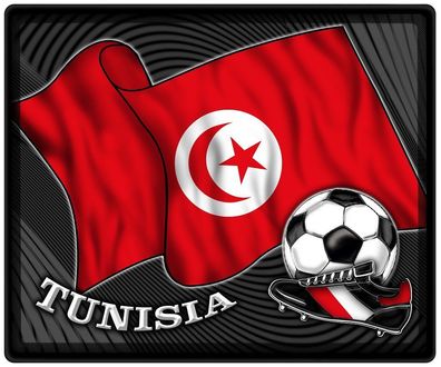 Mousepad Mauspad mit Motiv - Tunesien Fahne Fußball Fußballschuhe - 83173 - Gr. ca.