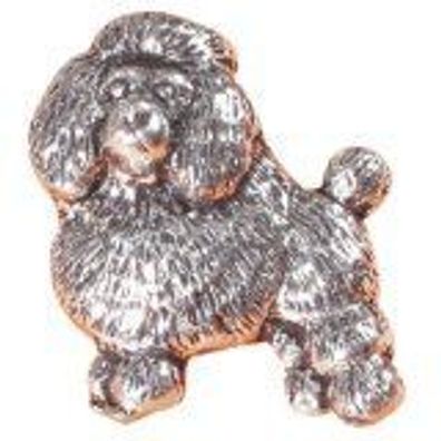 Anstecknadel - Metall - Pin - Pudel - Größe ca 4 x 3 cm - 02630