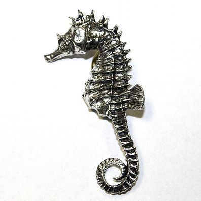 Anstecknadel - Metall - Pin - Seepferdchen - Größe ca 25 x 55 mm - 03910