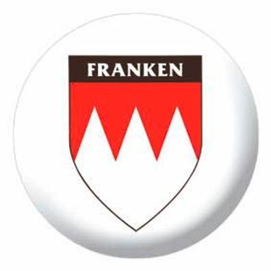 Anstecknadel Button Pin mit Motivdruck - Franken - 03699 - Größe ca. 2,5 cm