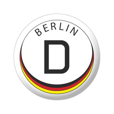 Ansteckbutton - Berlin D - 18827 - Gr. ca. 5,7cm