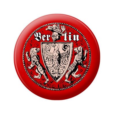 Ansteckbutton - Berlin Wappen rot - 18818 - Gr. ca. 5,7cm