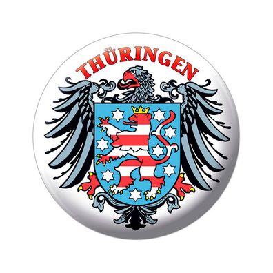 Ansteckbutton - Thüringen Wappen Adler - 18847 - Gr. ca. 5,7 cm