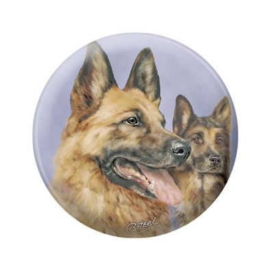 Ansteckbutton mit Print - Schäferhund - 18192 - Gr. ca. 57mm