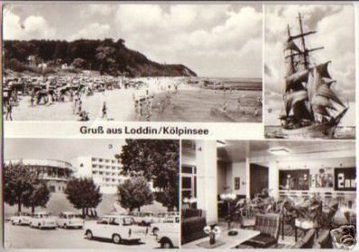 12010 Ak Gruß aus Loddin/ Kölpinsee Kr. Wolgast 1988