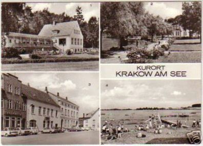 12138 Mehrbild Ak Kurort Krakow am See 1980