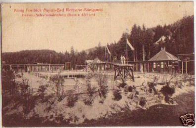 10977 Ak Klotzsche Königswald Schwimmbad 1909