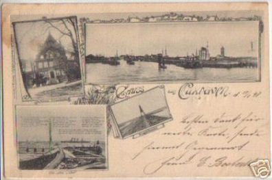 11692 Mehrbild Ak Gruss aus Cuxhaven 1898