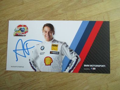 BMW Motorsport Rennfahrer Augusto Farfus - handsigniertes Autogramm!!!