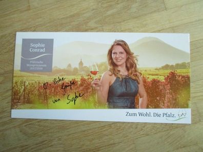 Pfälzische Weinprinzessin 2017/2018 Sophie Conrad - handsigniertes Autogramm!!!