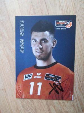 Volleyball Bundesliga Berlin Recycling Volleys Adam White - handsign. Autogramm!!!