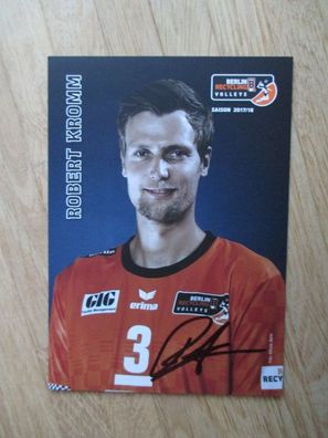 Volleyball Bundesliga Berlin Recycling Volleys Robert Kromm - hands. Autogramm!!!