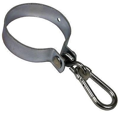 Premium Schaukelschelle für Rundholz 120mm Ø Schaukelhaken mit Karabiner 12cm