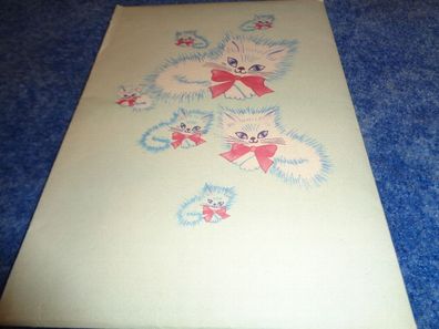 Briefpapier / Kinderbriefpapier -Original DDR- Katzen