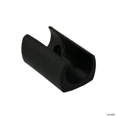 Klemmschalengleiter Ø 22 - 25mm schwarz Kunststoff Zapfen Gleiter Freischwinger