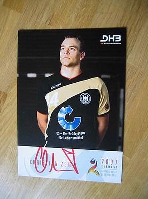 DHB Handball Weltmeister 2007 Christian Zeitz - handsigniertes Autogramm!!!