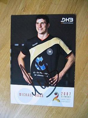 DHB Handball Weltmeister 2007 Michael Haaß - handsigniertes Autogramm!!!