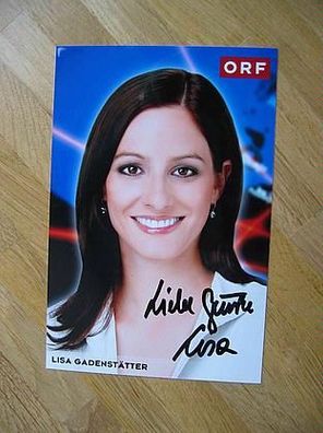 ORF Fernsehmoderatorin Lisa Gadenstätter - handsigniertes Autogramm!!!