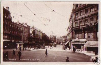 12527 Ak Toulouse Place Esquirol et rue de Metz 1933
