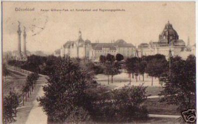 07033 Feldpost Ak Düsseldorf Kaiser Wilhelm Park 1916