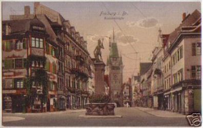 02099 Ak Freiburg Kaiserstrasse Apotheke um 1910