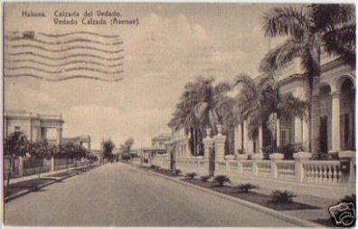 12569 Ak Habana Calzada del Vedado (Avenue) 1925